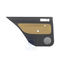 VW Original Revetement De Porte (Cuir) Noir/Bleu Jazz - 1J3867012EDHSE