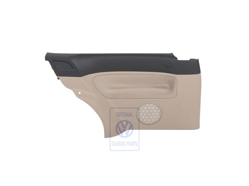 VW Original Revetement Lateral (Tissu) Noir/Beige Clair - 1J3867043CJFWW