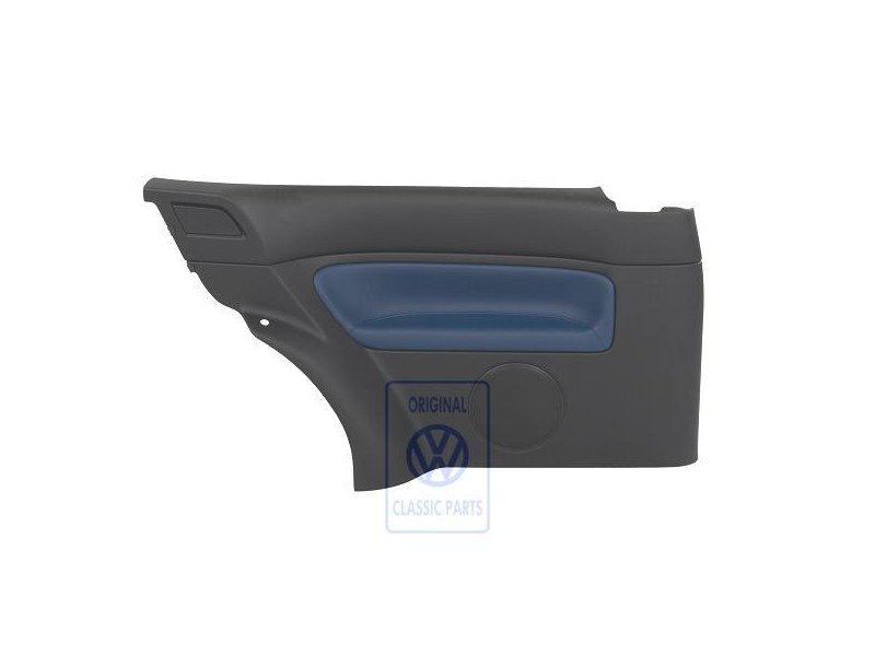 VW Original Revetement Lateral (Cuir) Noir/Bleu Jazz - 1J3867043CMHSE