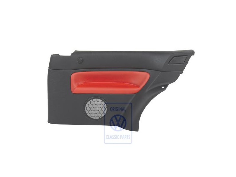 VW Original Revetement Lateral (Cuir) Noir/Orange Tropic - 1J3867044AQGEB