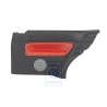 VW Original Revetement Lateral (Cuir) Noir/Orange Tropic - 1J3867044AQGEB