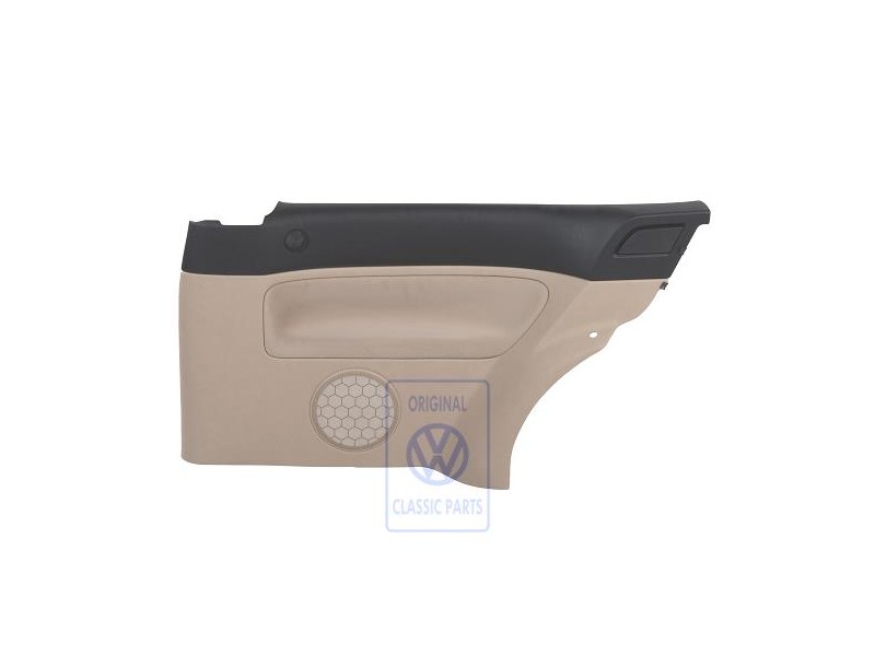 VW Original Revetement Lateral (Tissu) Noir/Beige Clair - 1J3867044CJFWW