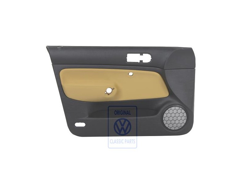 VW Original Garniture De Porte (Tissu) Noir/Jaune - 1J4867011CNGRE
