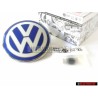 VW Original Arrière Embleme Logo Bleu Blanc - 1C0853630D 39A