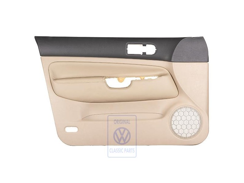 VW Original Revetement De Porte (Cuir) Noir/Beige Clair - 1J4867011DFFWZ