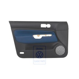 VW Original Revetement De Porte (Cuir) Noir/Bleu Jazz - 1J4867011FDHSE