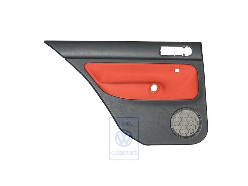 VW Original Garniture De Porte (Tissu) Noir/Orange Tropic - 1J6867211ADGHF