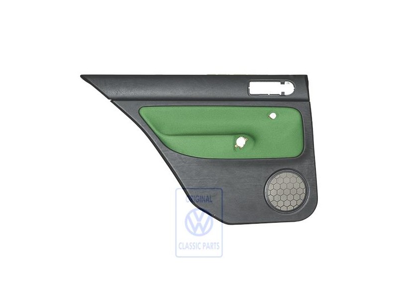 VW Original Garniture De Porte (Tissu) Noir/Vert - 1J6867211ADGHG