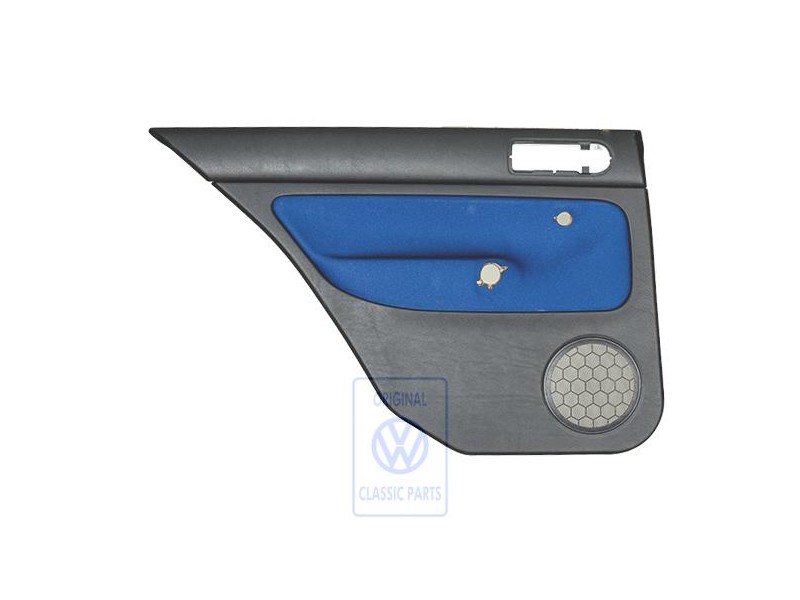 VW Original Garniture De Porte (Tissu) Noir/Bleu - 1J6867211ADHYX