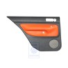 VW Original Revetement De Porte (Cuir) Noir/Orange Tropic - 1J6867211ATGEB