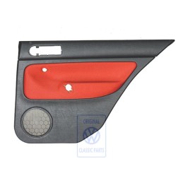 VW Original Garniture De Porte (Tissu) Noir/Orange Tropic - 1J6867212ADGHF