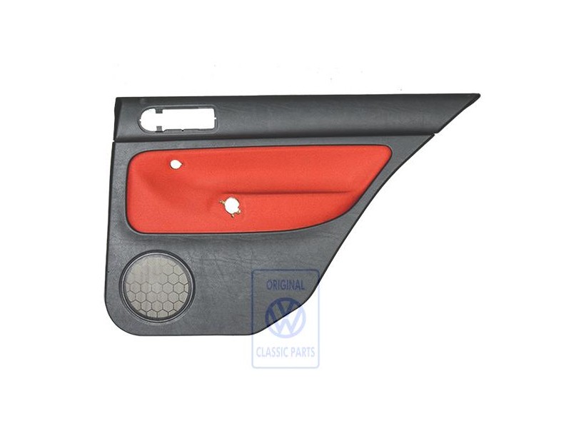 VW Original Garniture De Porte (Tissu) Noir/Orange Tropic - 1J6867212ADGHF