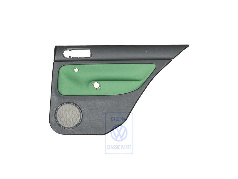 VW Original Garniture De Porte (Tissu) Noir/Vert - 1J6867212ADGHG