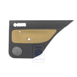 VW Original Garniture De Porte (Tissu) Noir/Jaune - 1J6867212ADGRE