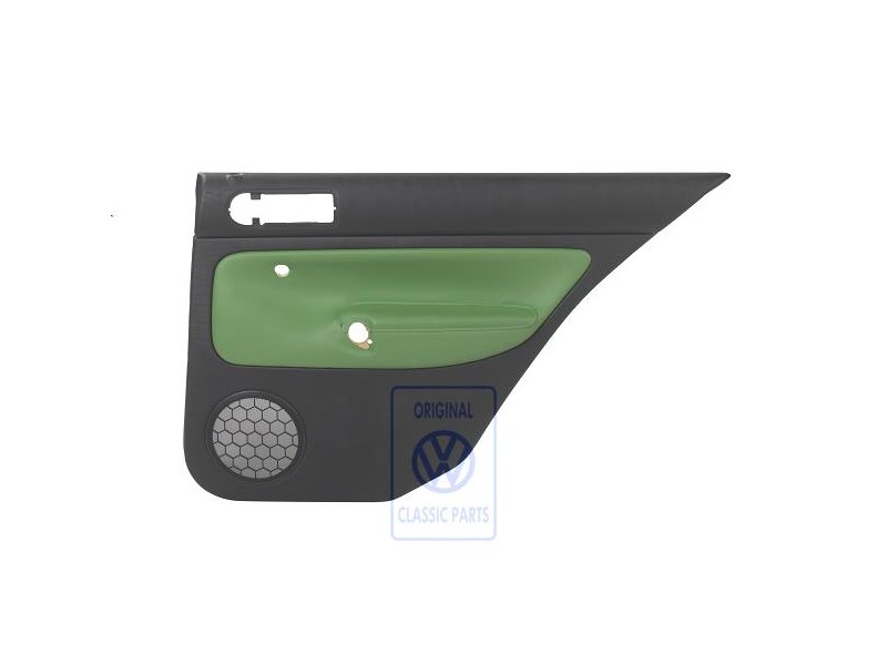 VW Original Revetement De Porte (Cuir) Noir/Vert Cosmic - 1J6867212AHGED