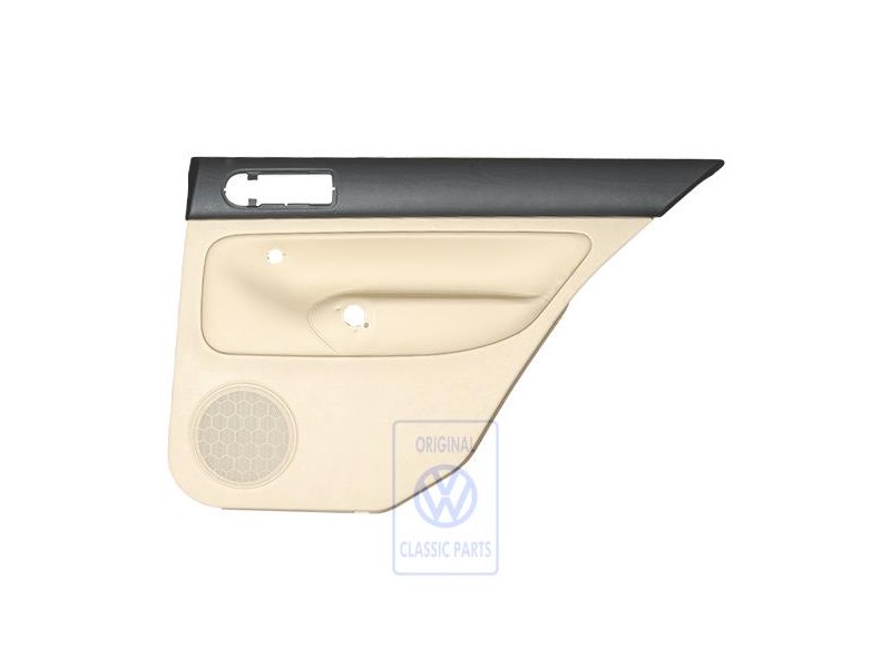 VW Original Revetement De Porte (Cuir) Noir/Beige Clair - 1J6867212ATFWZ