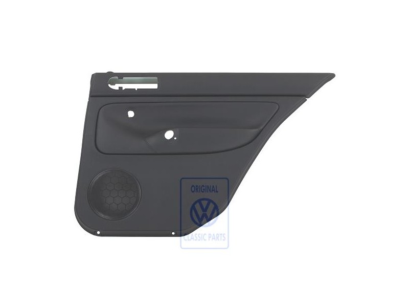 VW Original Revetement De Porte (Cuir) Noir/Noir - 1J6867212ATHSA