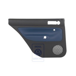 VW Original Revetement De Porte (Cuir) Noir/Orbitblue - 1J9867211ALGEC