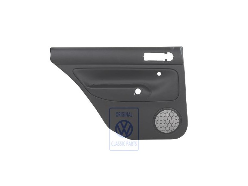 VW Original Revetement De Porte (Cuir) Noir/Noir - 1J9867211ALGEN