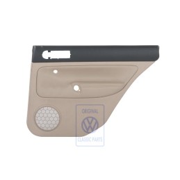 VW Original Revetement De Porte (Cuir) Noir/Beige Clair - 1J9867212AAFWZ
