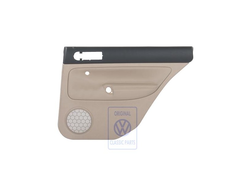 VW Original Revetement De Porte (Cuir) Noir/Beige Clair - 1J9867212AAFWZ