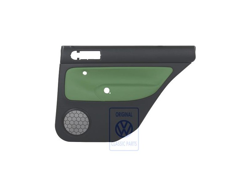VW Original Revetement De Porte (Cuir) Noir/Vert Cosmic - 1J9867212ALGED