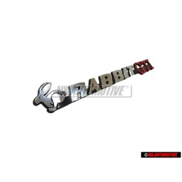 VW Classic Parts Embleme Monogramme Logo Noir Satin/Chrome - 171853687AL GX2