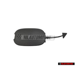 VW Original Cache P. Oeillet De Remorquage Noir Satine - 7L6807449A 9B9