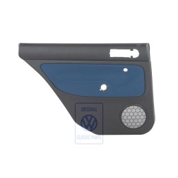 VW Original Garniture De Porte (Tissu) Noir/Bleu - 1J9867211Q HYX