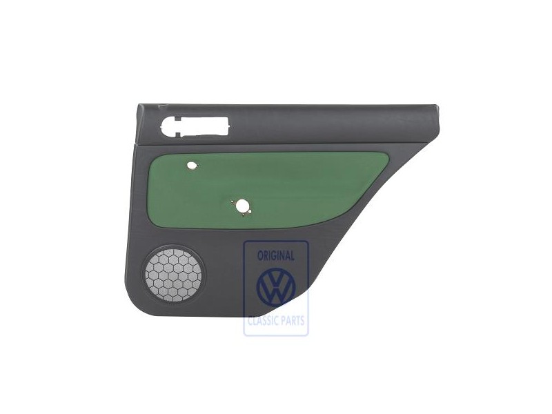 VW Original Garniture De Porte (Tissu) Noir/Vert - 1J9867212Q GHG