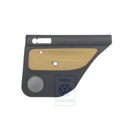 VW Original Garniture De Porte (Tissu) Noir/Jaune - 1J9867212Q GRE