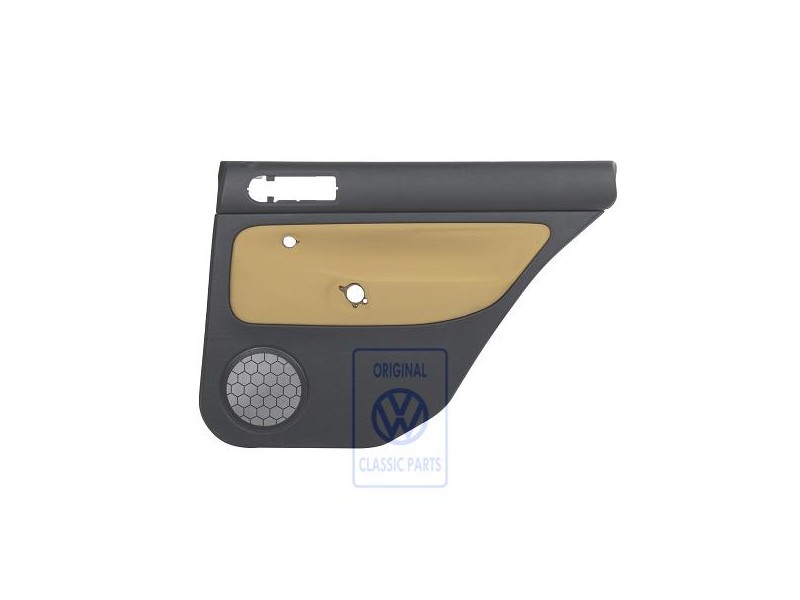 VW Original Garniture De Porte (Tissu) Noir/Jaune - 1J9867212Q GRE