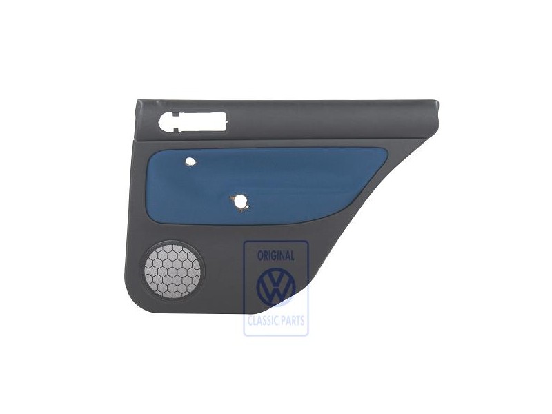 VW Original Garniture De Porte (Tissu) Noir/Bleu - 1J9867212Q HYX