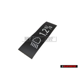 VW Original Etiquette P. Reglage Du Site Des Phares - 323000333