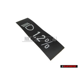 VW Original Etiquette P. Reglage Du Site Des Phares - 323000333