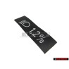 VW Original Etiquette P. Reglage Du Site Des Phares - 323000333