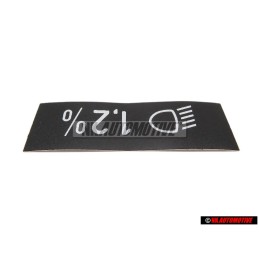 VW Original Etiquette P. Reglage Du Site Des Phares - 323000333