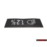 VW Original Etiquette P. Reglage Du Site Des Phares - 323000333