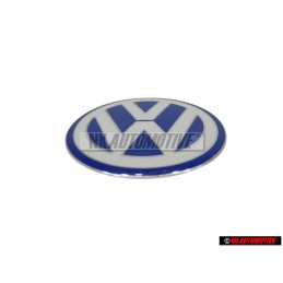 VW Original Couverture Du Moteur Embleme Logo Bleu Blanc - 06A103940G