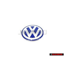 VW Original Couverture Du Moteur Embleme Logo Bleu Blanc - 06A103940G