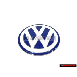 VW Original Couverture Du Moteur Embleme Logo Bleu Blanc - 06A103940G