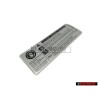 VW Original etiquette remplissage excessif d'huile - 701010002A