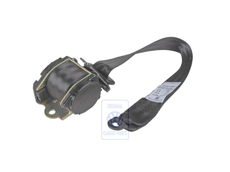 VW Original Ceinture De Securite 3 Points Noir Satine - 1H9857805B B41