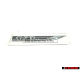 VW Original GTD Côté Embleme Monogramme Logo Noir Chrome - 5G0853688BBCMT