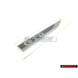 VW Original GTD Côté Embleme Monogramme Logo Noir Chrome - 5G0853688BBCMT