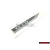 VW Original GTD Côté Embleme Monogramme Logo Noir Chrome - 5G0853688BBCMT