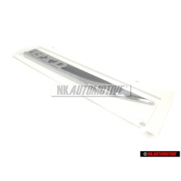 VW Original GTD Côté Embleme Monogramme Logo Noir Chrome - 5G0853688BBCMT
