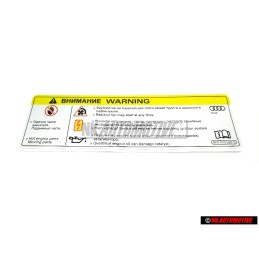 Audi Original Pl.Ident. Attention Tension Elevee - 8K0010520D