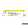 Audi Original Pl.Ident. Attention Tension Elevee - 8K0010520D