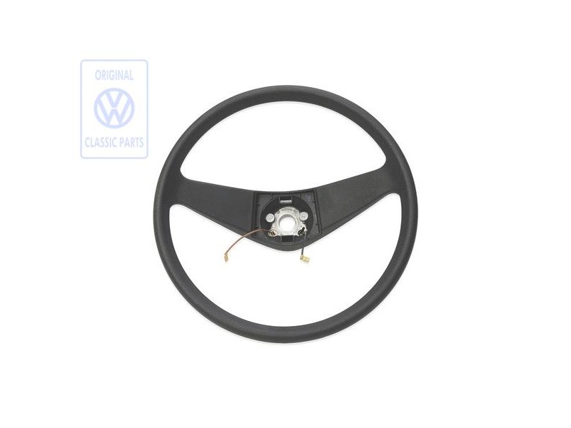 VW Original Volant De Direction Noir Satine - 867419091K 01C